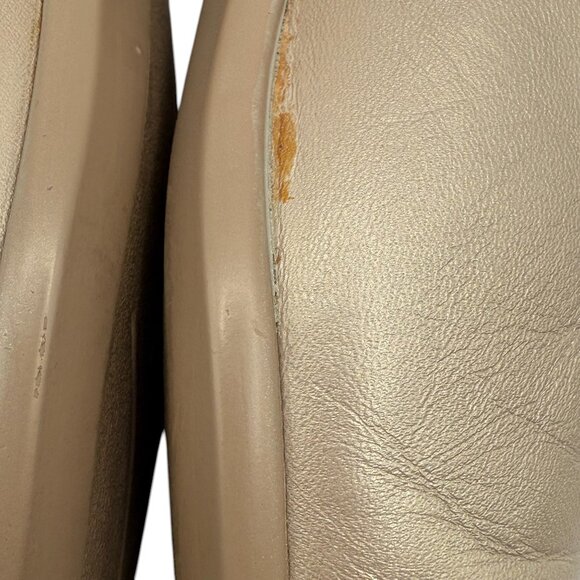 SAS Coco Flat Shoes Women's 7WW Nude Leather Comfort Slip On‎ Cap Toe Loafer USA - Picture 7 of 10